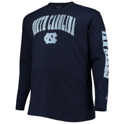 NCAA North Carolina Tar Heels Big & Tall 2-Hit Long Sleeve T-Shirt