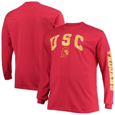 NCAA USC Trojans Big & Tall 2-Hit Long Sleeve T-Shirt