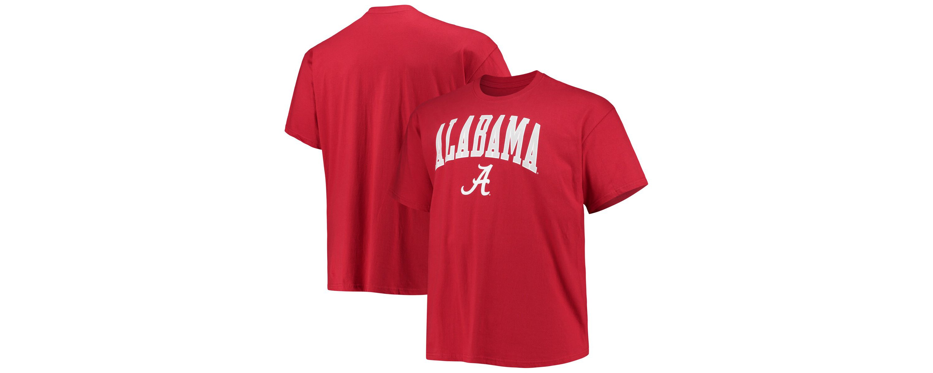 Alabama Crimson Tide NCAA Alabama Tide Big & Tall Arch Over Wordmark T-Shirt