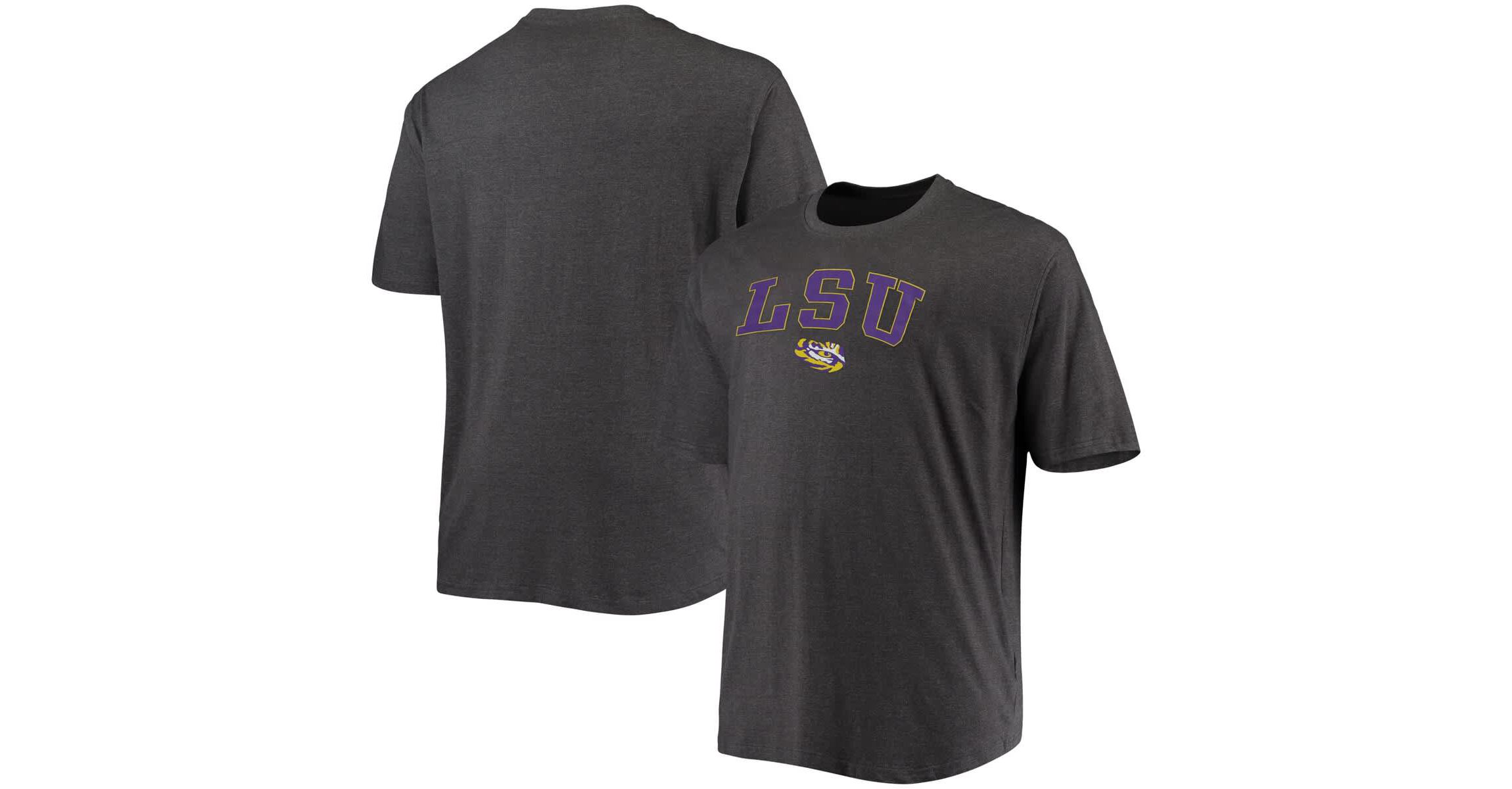 NCAA LSU Tigers Big & Tall Arch Over Wordmark T-Shirt