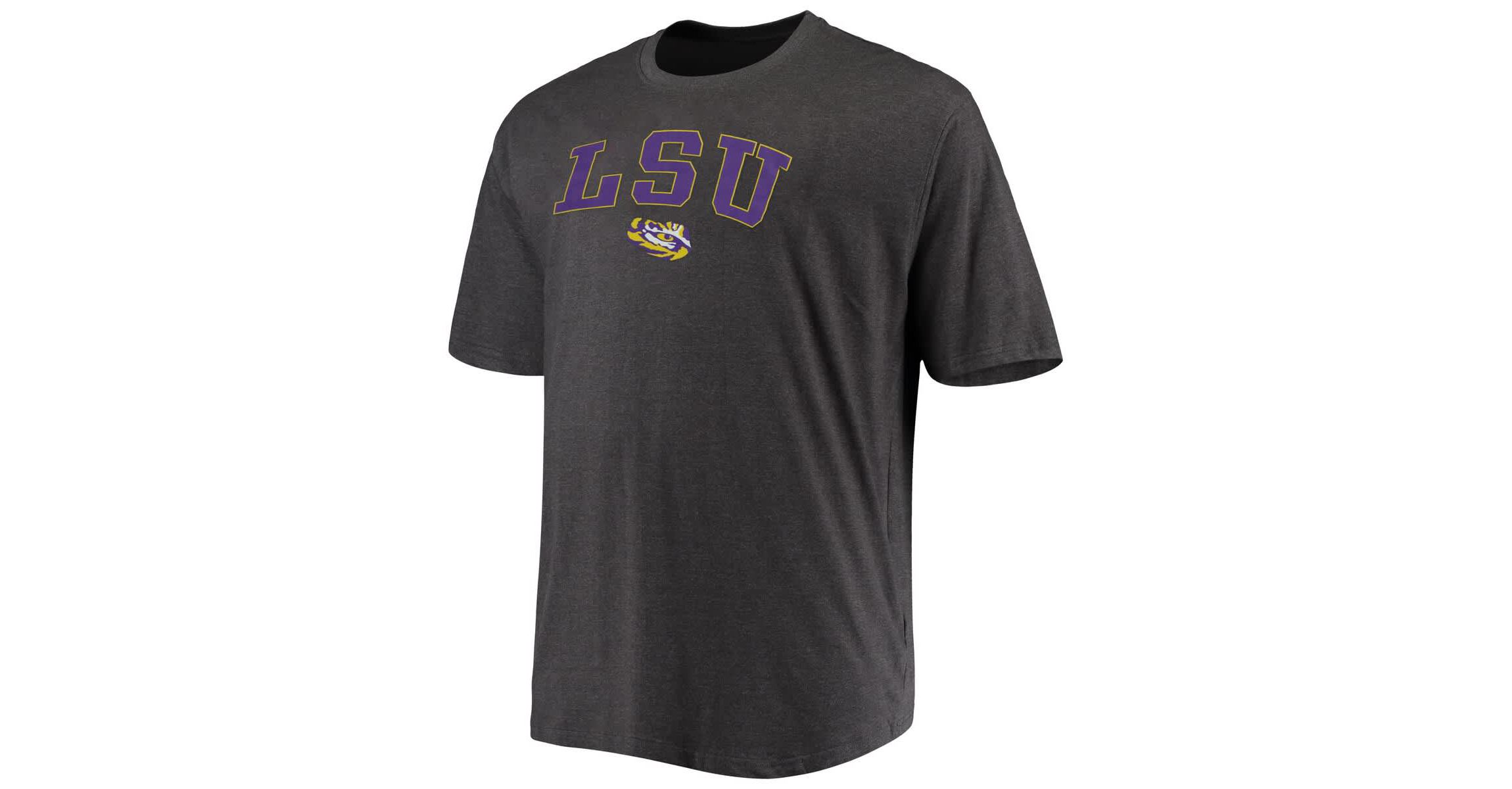 NCAA LSU Tigers Big & Tall Arch Over Wordmark T-Shirt