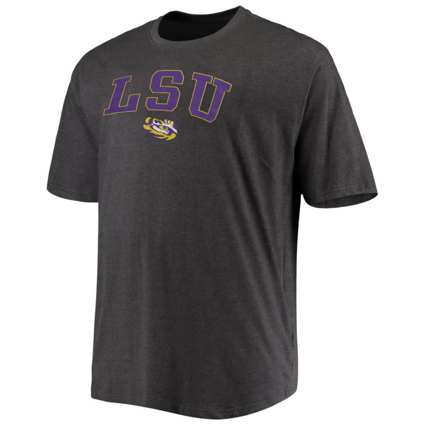 NCAA LSU Tigers Big & Tall Arch Over Wordmark T-Shirt