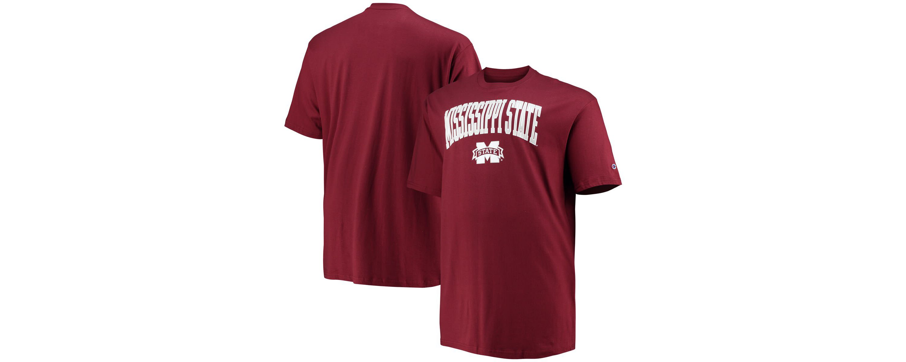 NCAA Mississippi State Bulldogs Big & Tall Arch Over Wordmark T-Shirt