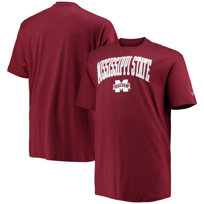 NCAA Mississippi State Bulldogs Big & Tall Arch Over Wordmark T-Shirt