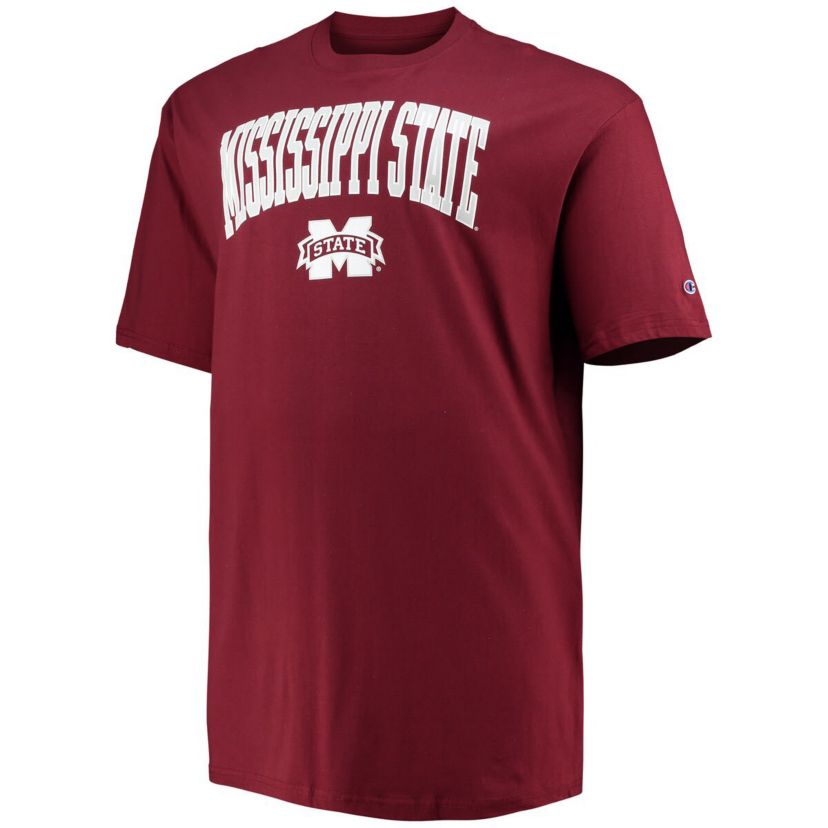 NCAA Mississippi State Bulldogs Big & Tall Arch Over Wordmark T-Shirt