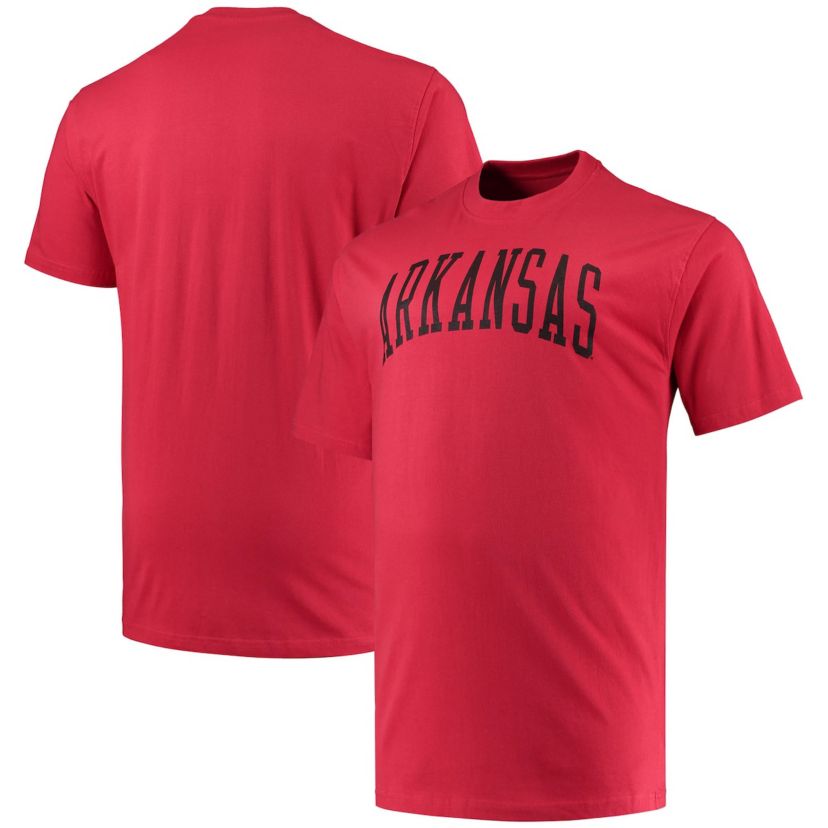 NCAA Arkansas Razorbacks Big & Tall Arch Team Logo T-Shirt