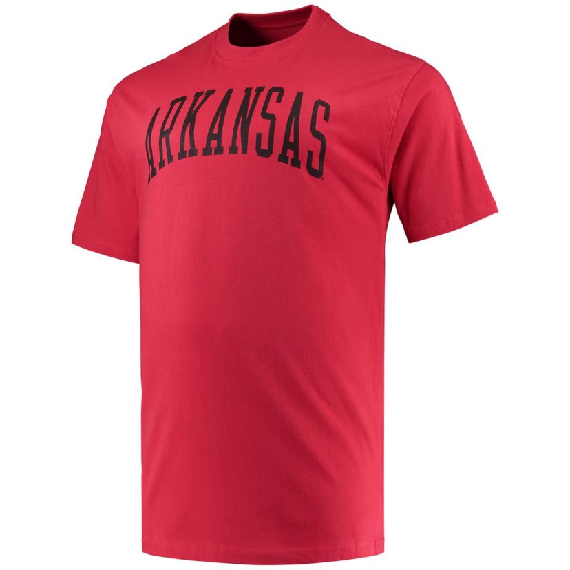 NCAA Arkansas Razorbacks Big & Tall Arch Team Logo T-Shirt