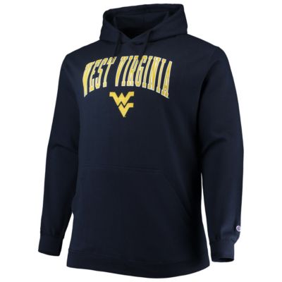 NCAA West Virginia Mountaineers Big & Tall Arch Over Logo Powerblend Pullover Hoodie