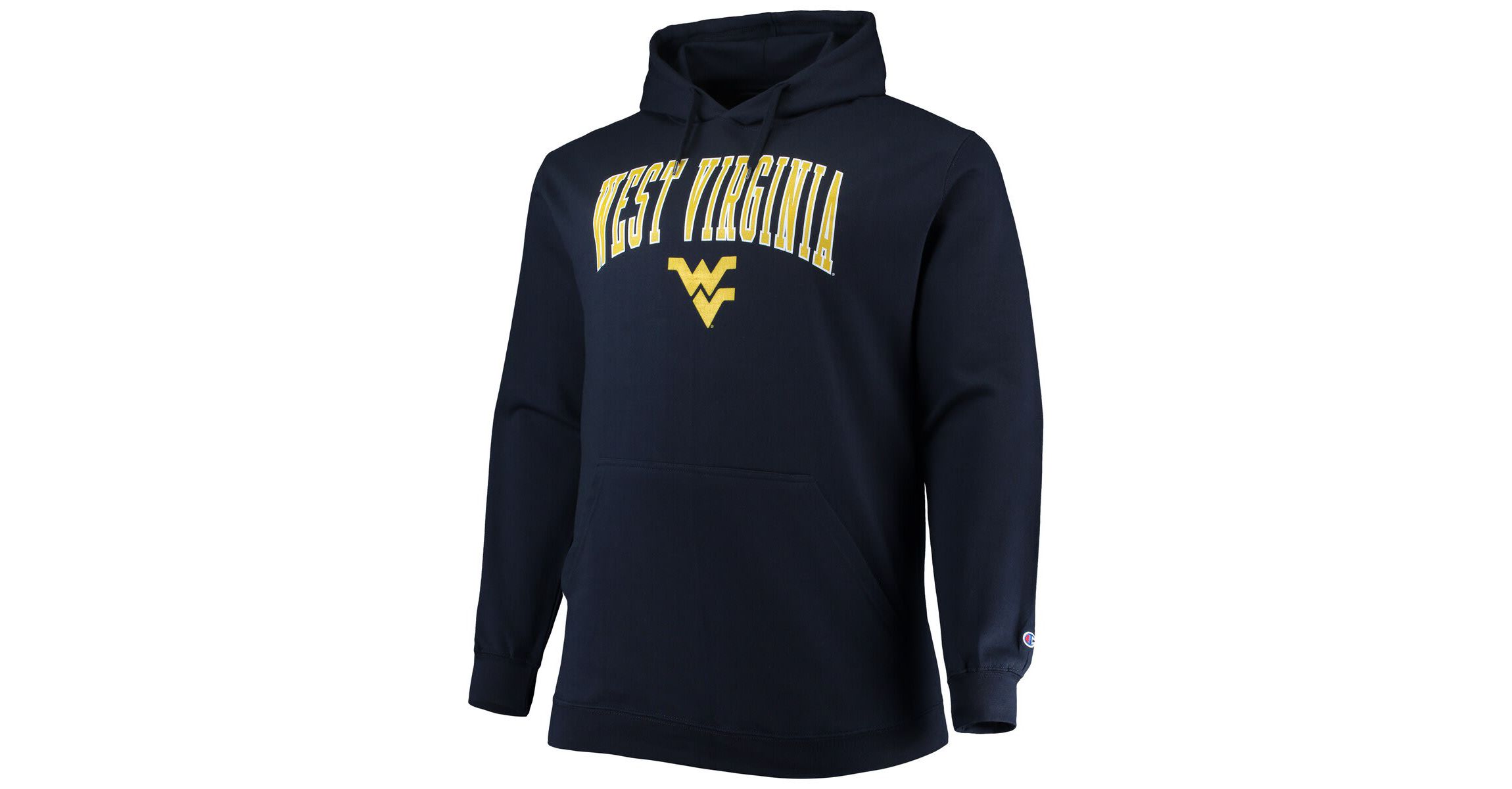 NCAA West Virginia Mountaineers Big & Tall Arch Over Logo Powerblend Pullover Hoodie