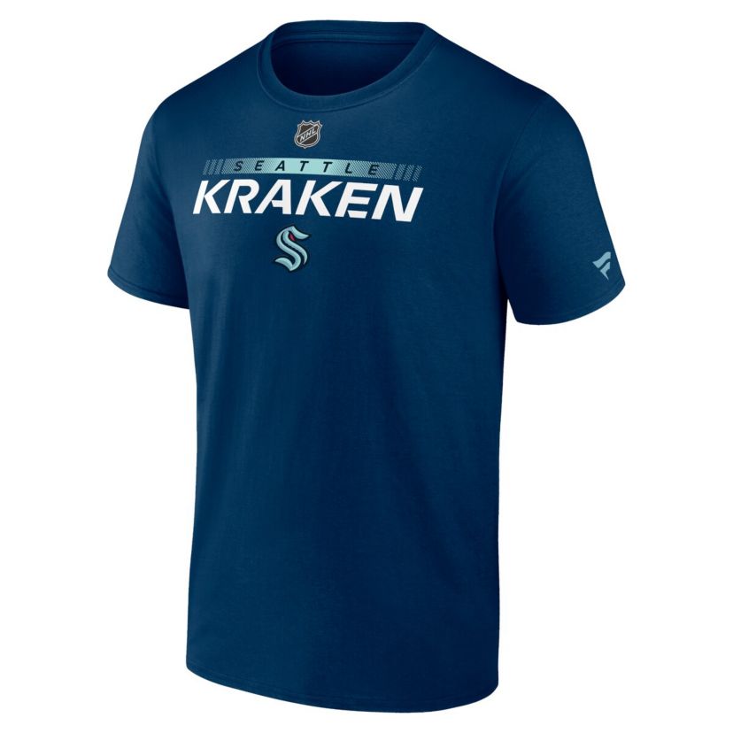 NHL Deep Sea Seattle Kraken Authentic Pro Team Core Collection Prime T-Shirt