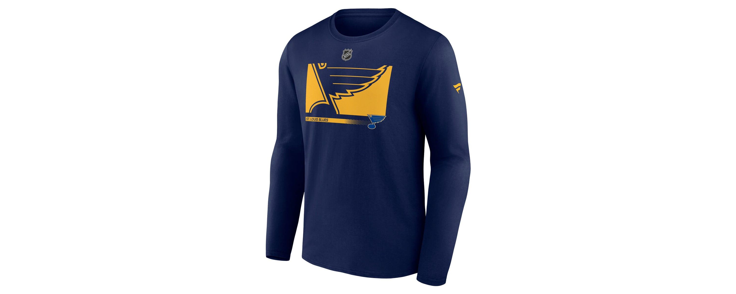 NHL Fanatics St. Louis Blues Authentic Pro Core Collection Secondary Long Sleeve T-Shirt