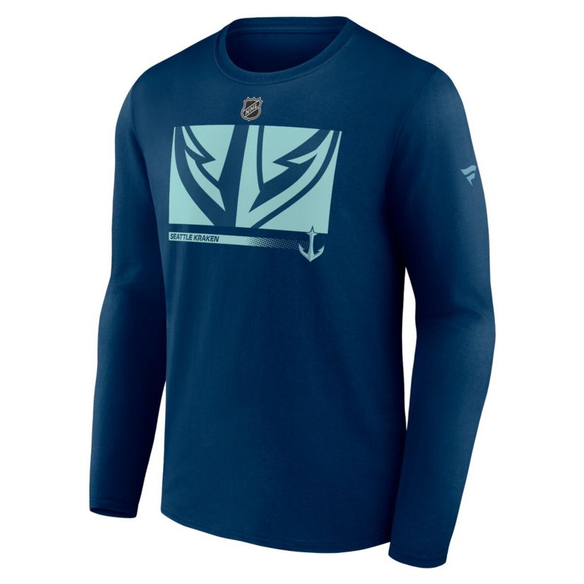 NHL Deep Sea Seattle Kraken Authentic Pro Core Collection Secondary Long Sleeve T-Shirt