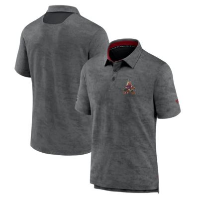 Men's Vintage Hockey Fanatics Arizona Coyotes Authentic Pro Rink Polo, Black, Small