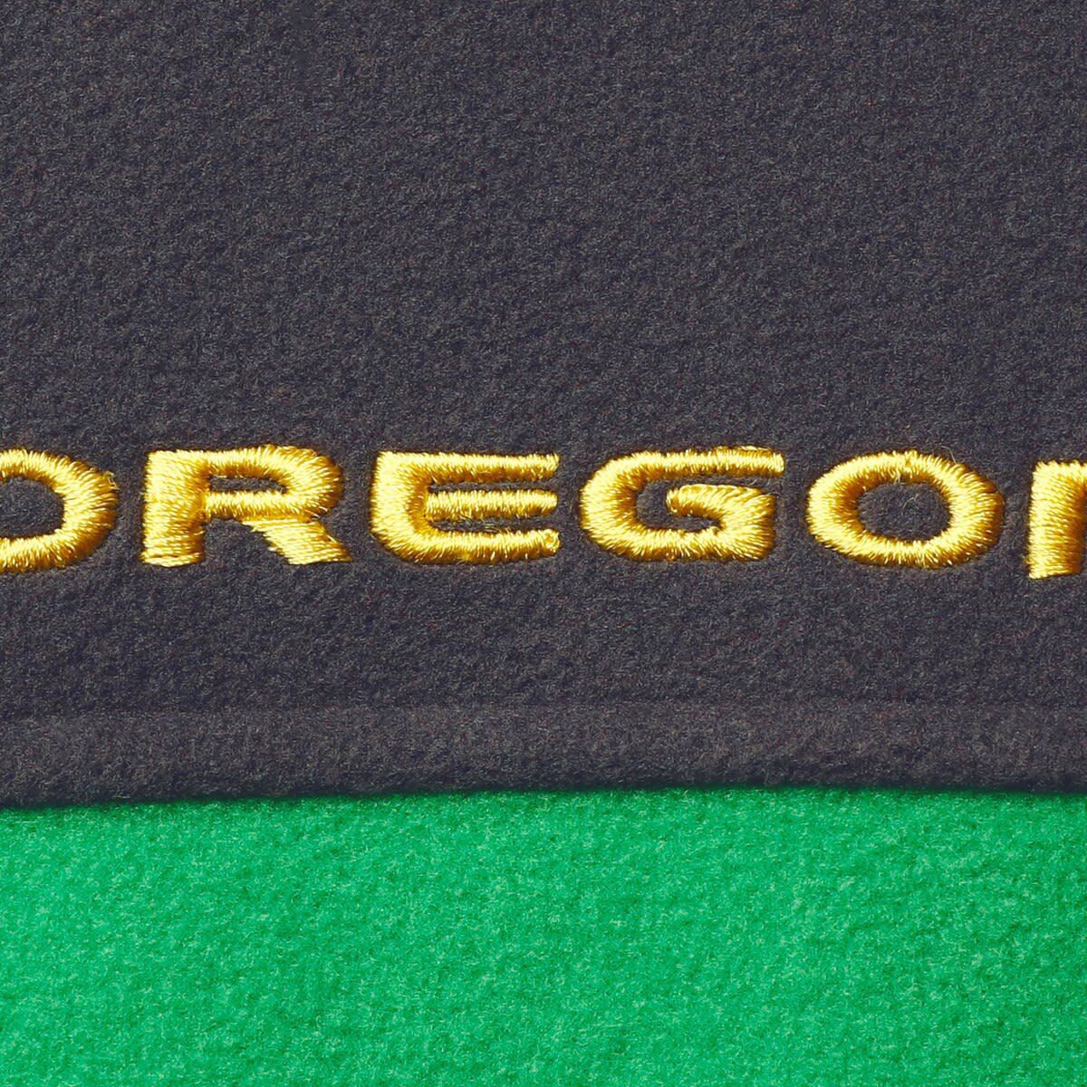 NCAA Charcoal/Green Oregon Ducks Team Flanker III Fleece Team Full-Zip Jacket
