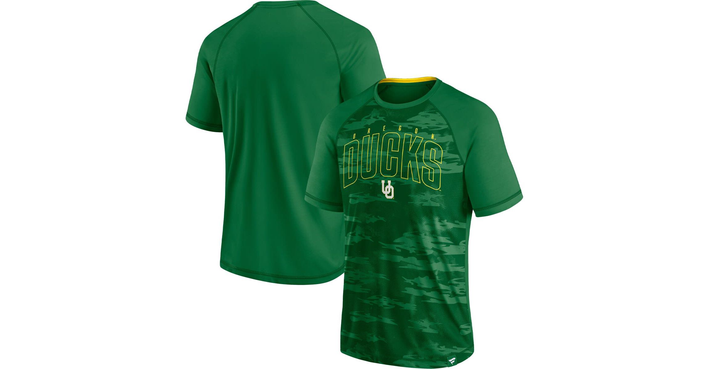NCAA Fanatics Oregon Ducks Arch Outline Raglan T-Shirt