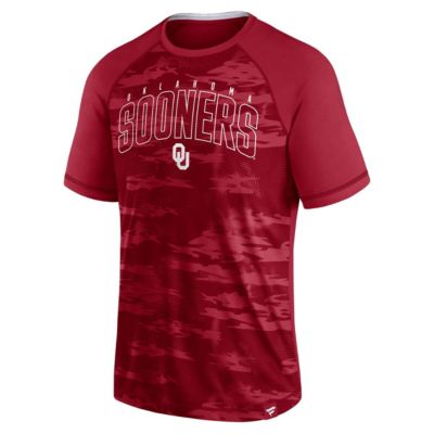 NCAA Fanatics Oklahoma Sooners Arch Outline Raglan T-Shirt