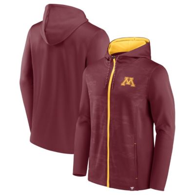 NCAA Fanatics Minnesota Golden Gophers Ball Carrier Full-Zip Hoodie