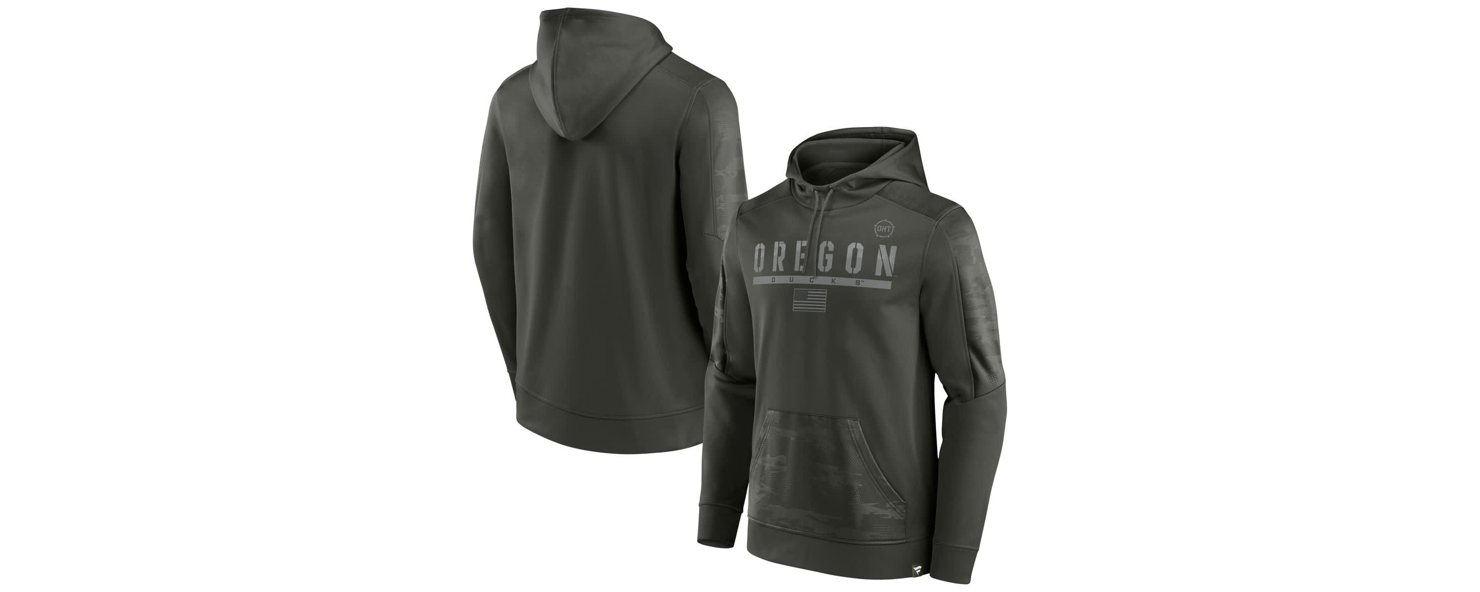 NCAA Fanatics Oregon Ducks OHT Military Appreciation Guardian Pullover Hoodie