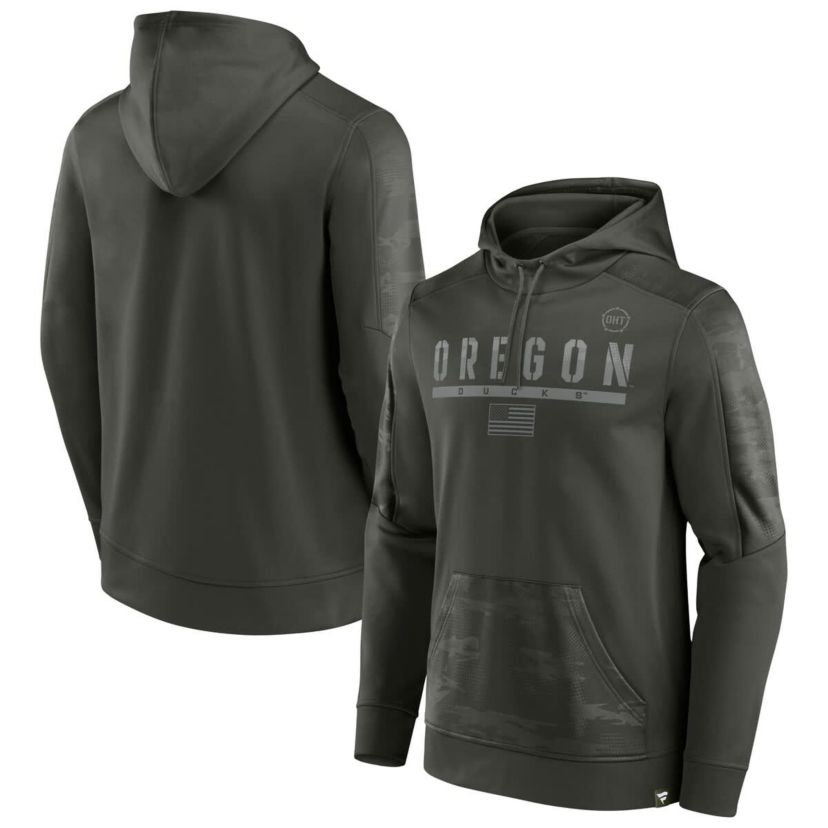 NCAA Fanatics Oregon Ducks OHT Military Appreciation Guardian Pullover Hoodie