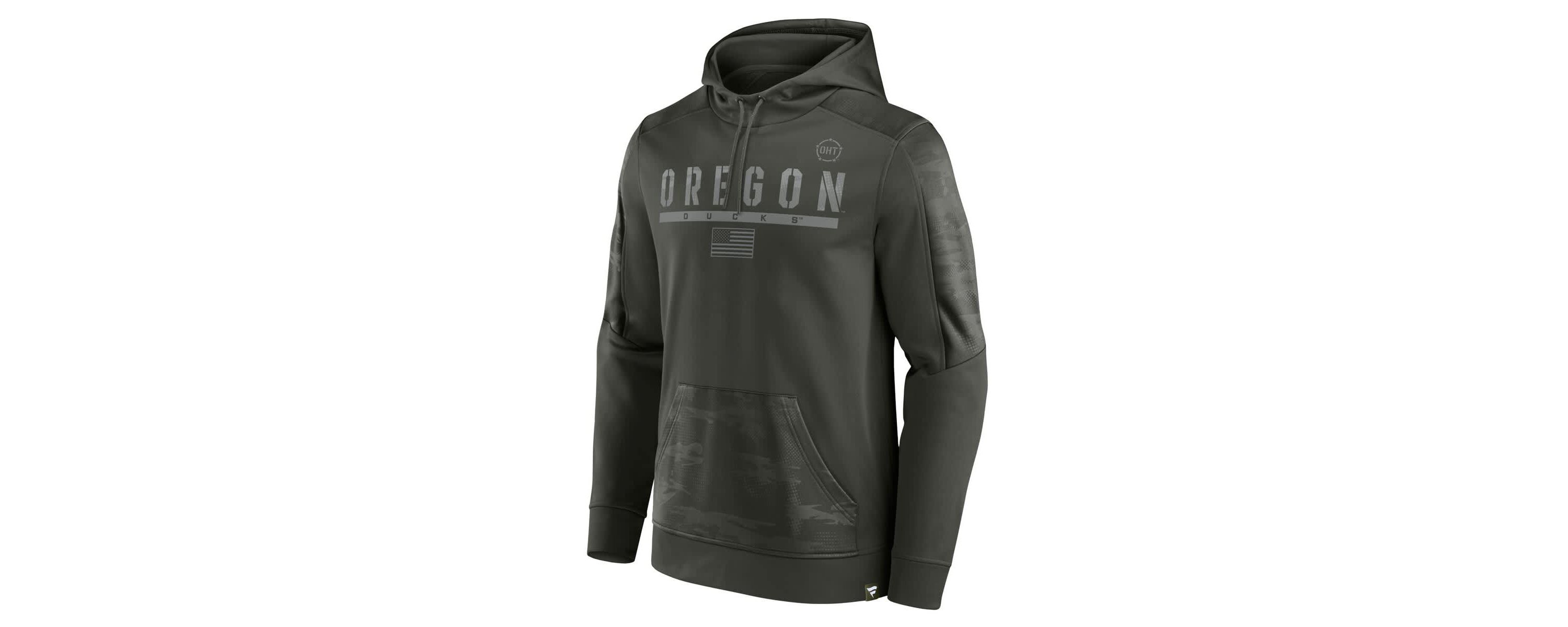 NCAA Fanatics Oregon Ducks OHT Military Appreciation Guardian Pullover Hoodie