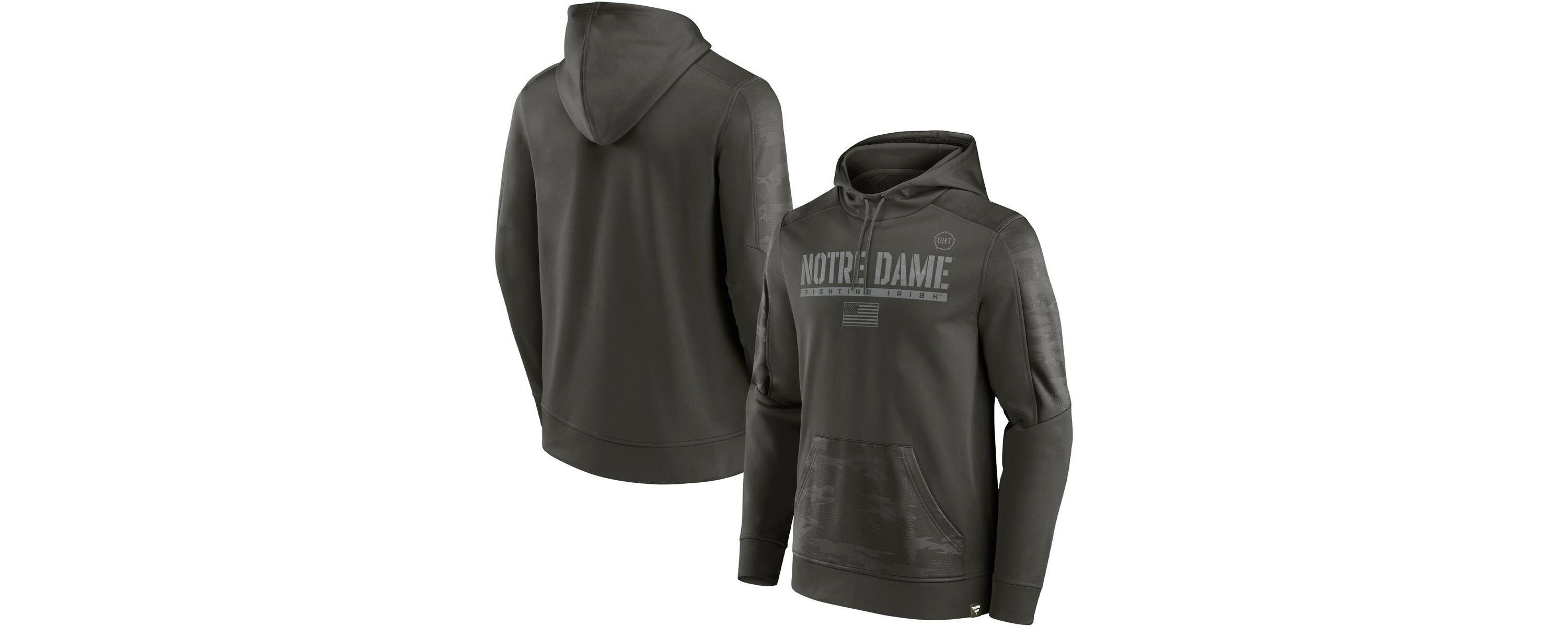NCAA Fanatics Notre Dame Fighting Irish OHT Military Appreciation Guardian Pullover Hoodie