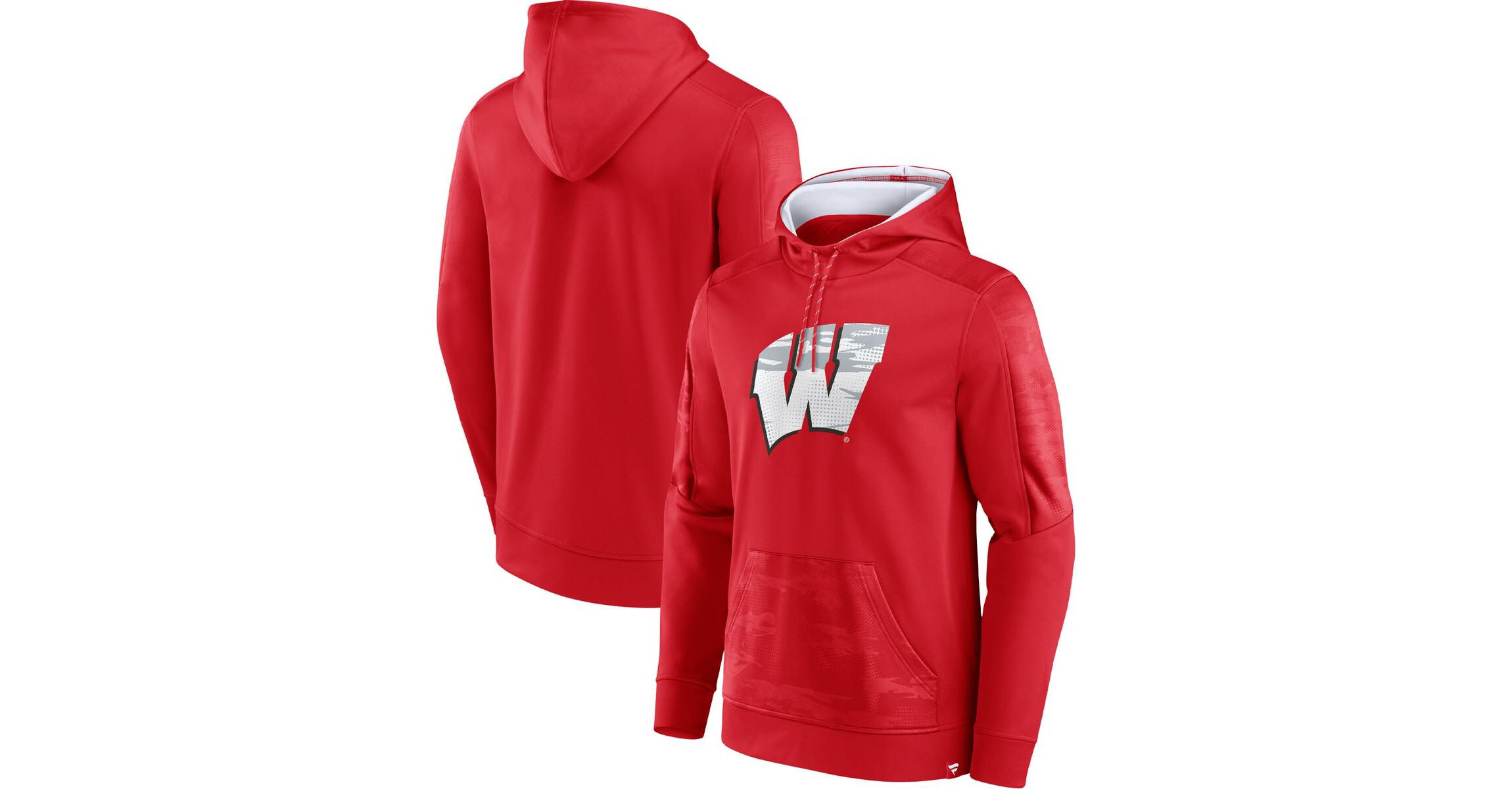 NCAA Fanatics Wisconsin Badgers On The Ball Pullover Hoodie
