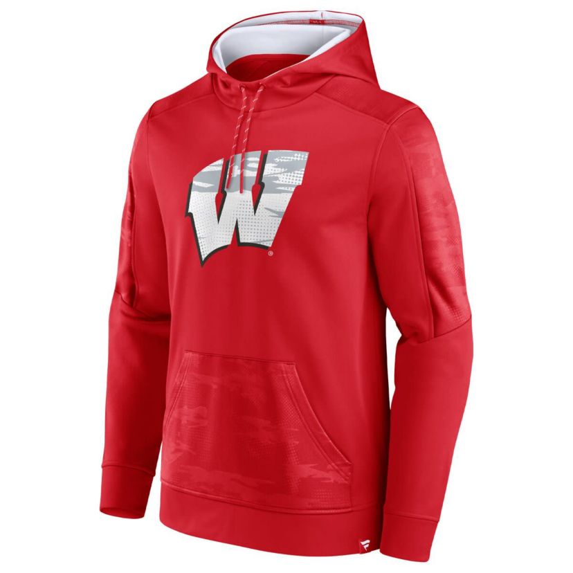 NCAA Fanatics Wisconsin Badgers On The Ball Pullover Hoodie