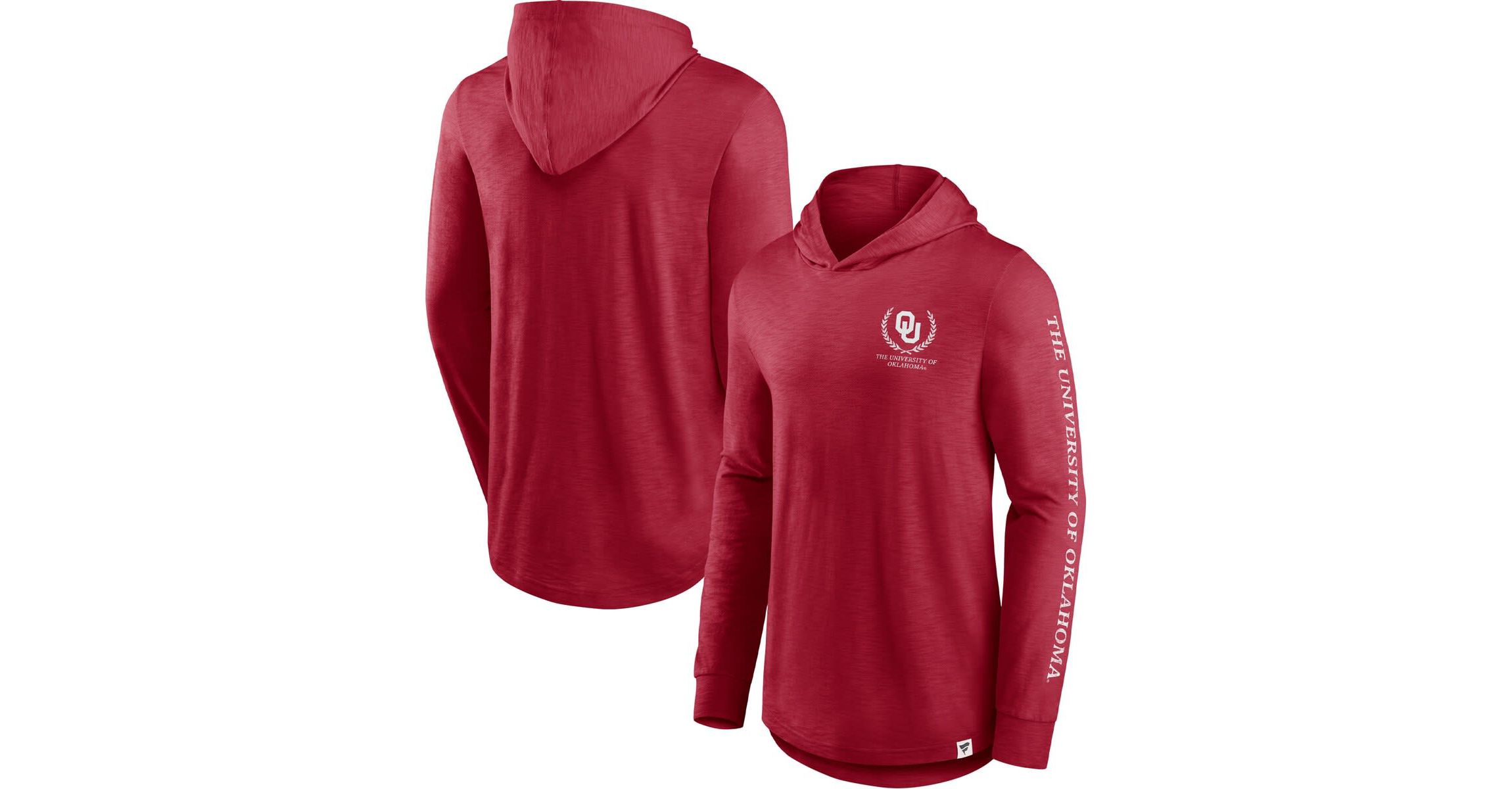 NCAA Fanatics Oklahoma Sooners Photo Finish Hoodie Long Sleeve T-Shirt