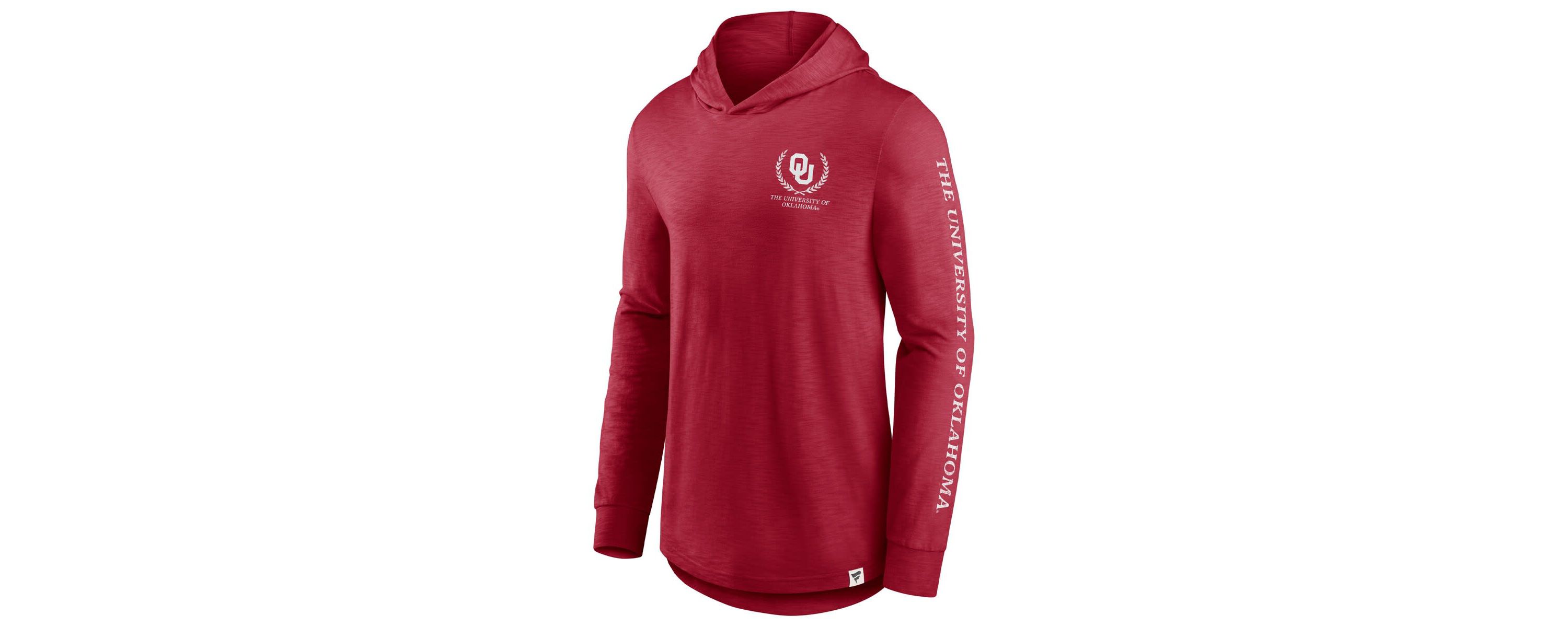 NCAA Fanatics Oklahoma Sooners Photo Finish Hoodie Long Sleeve T-Shirt
