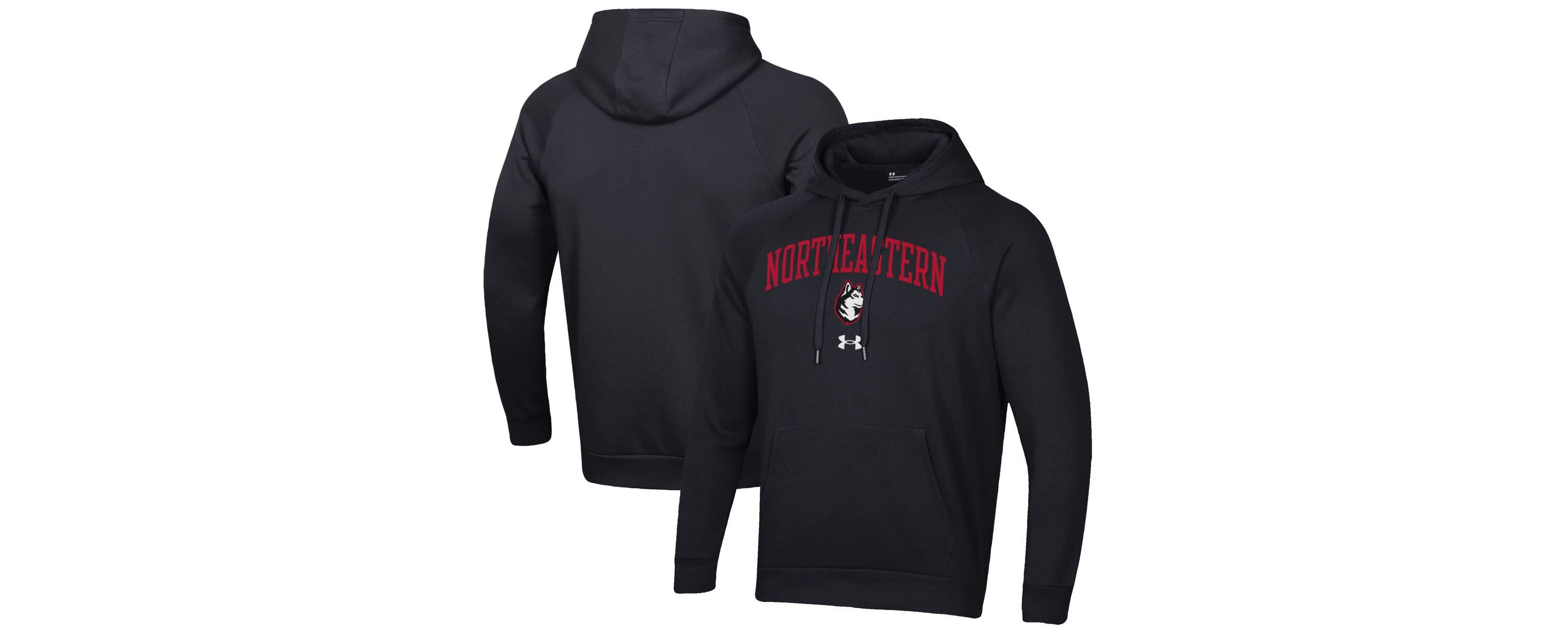 NCAA Under Armour Northeastern Huskies All Day Fleece Pullover Hoodie