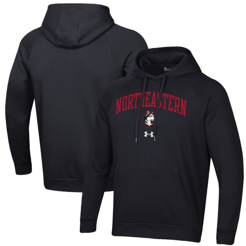 NCAA Under Armour Northeastern Huskies All Day Fleece Pullover Hoodie