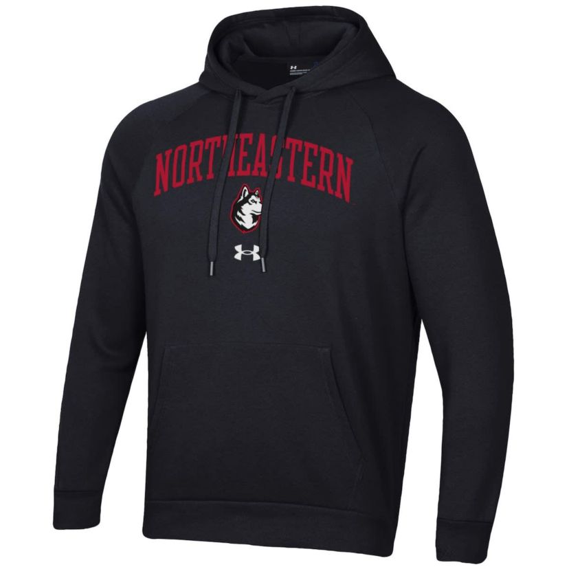 NCAA Under Armour Northeastern Huskies All Day Fleece Pullover Hoodie