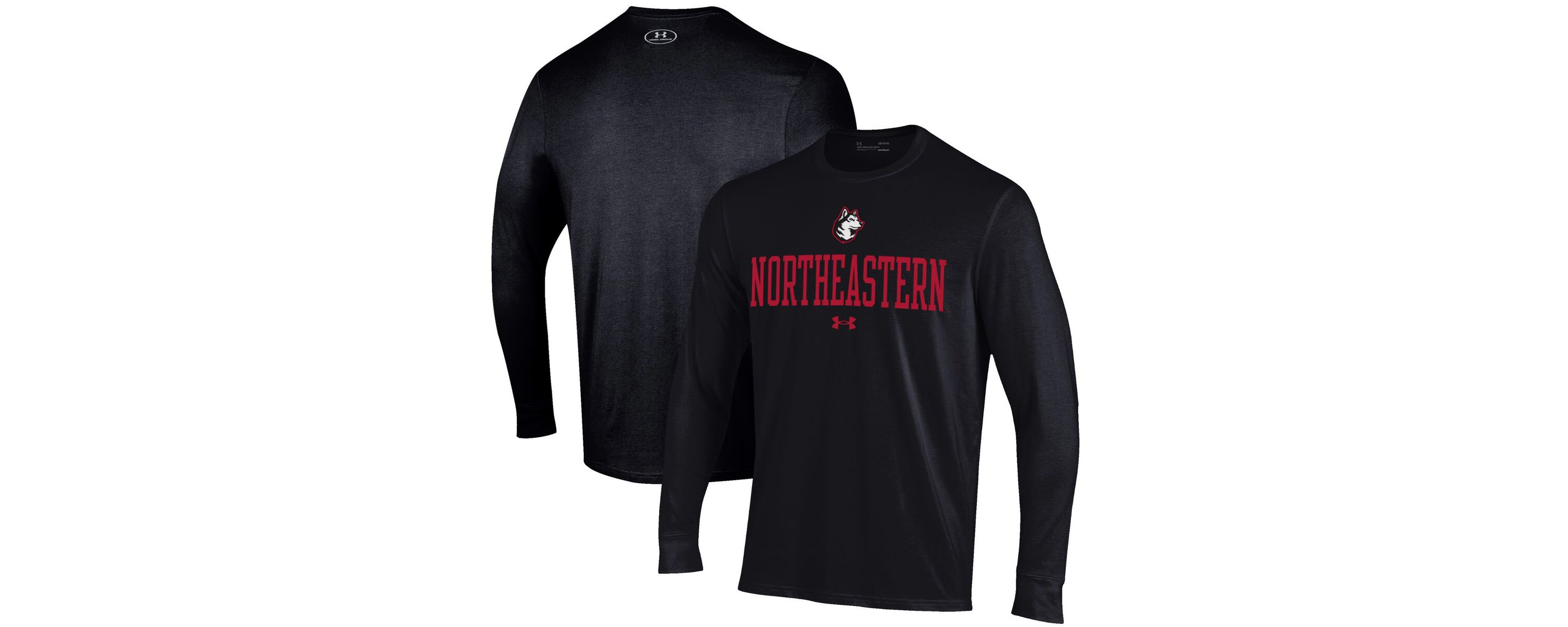 NCAA Under Armour Northeastern Huskies Performance Long Sleeve T-Shirt