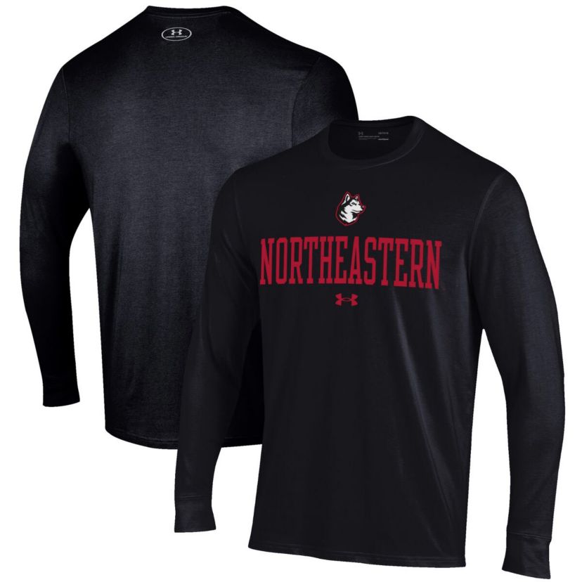 NCAA Under Armour Northeastern Huskies Performance Long Sleeve T-Shirt