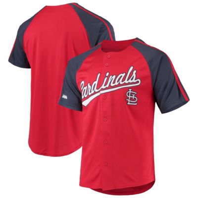 MLB St. Louis Cardinals Button-Down Raglan Replica Jersey