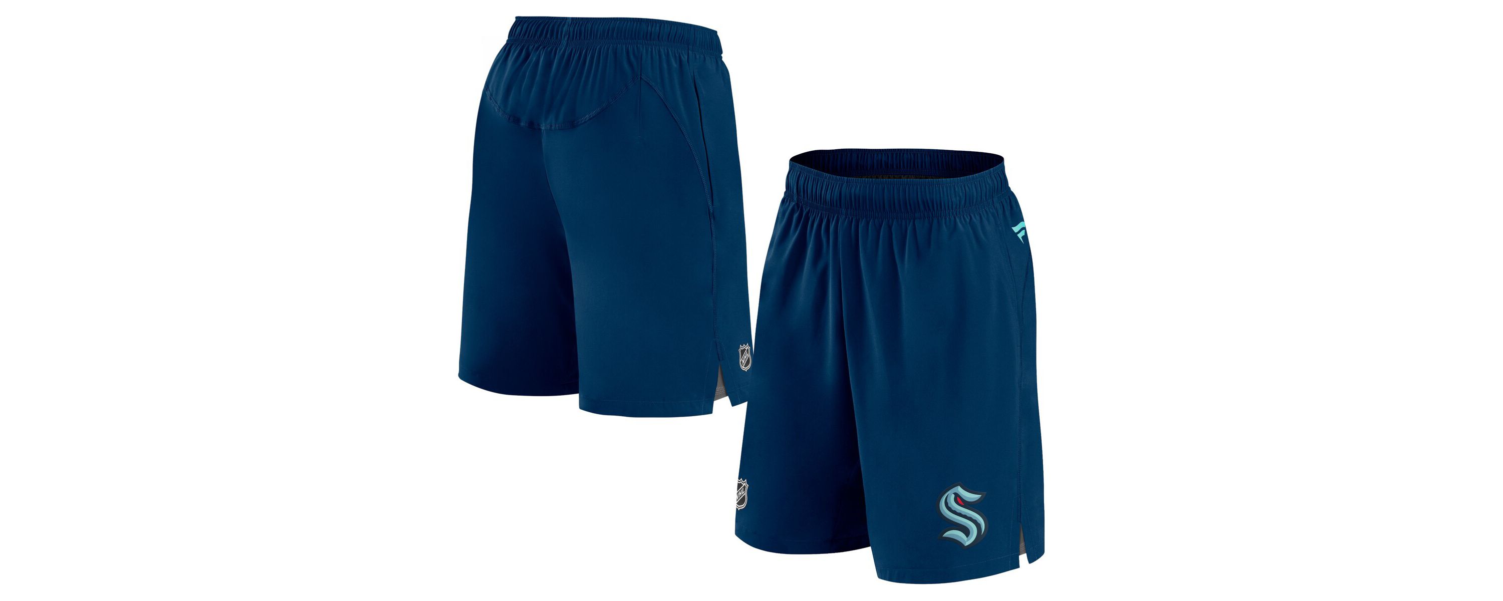 NHL Fanatics Deep Sea Seattle Kraken Authentic Pro Rink Shorts