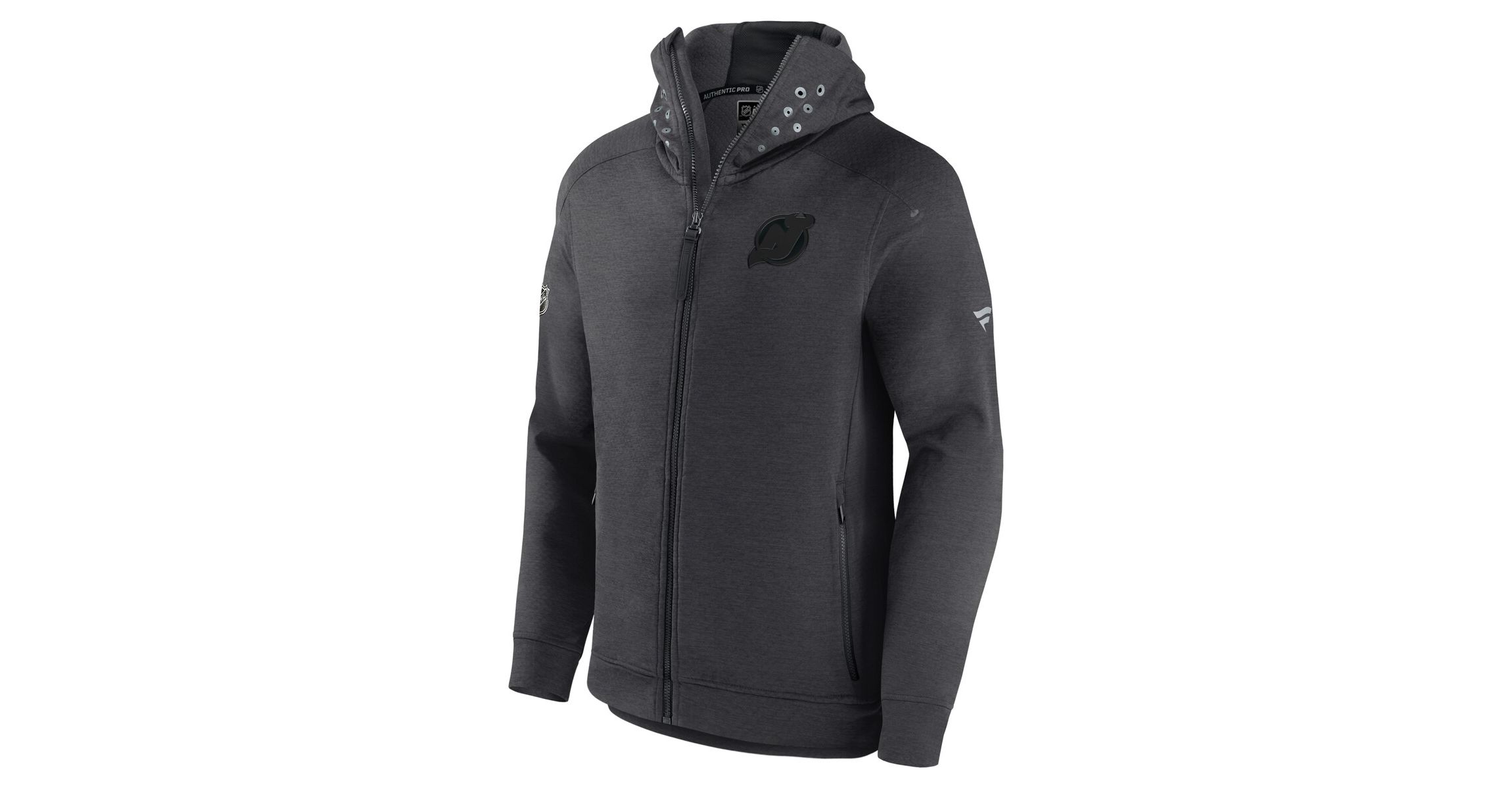 NHL Fanatics New Jersey Devils Authentic Pro Road Tech Lightweight Full-Zip Hoodie Jacket