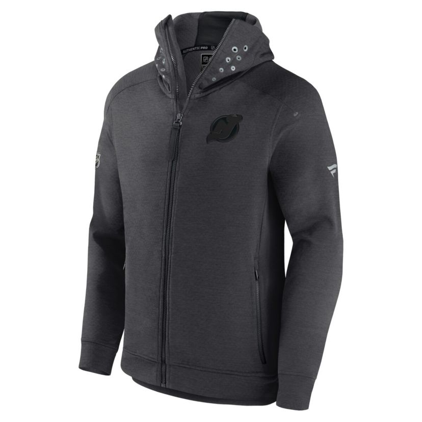 NHL Fanatics New Jersey Devils Authentic Pro Road Tech Lightweight Full-Zip Hoodie Jacket