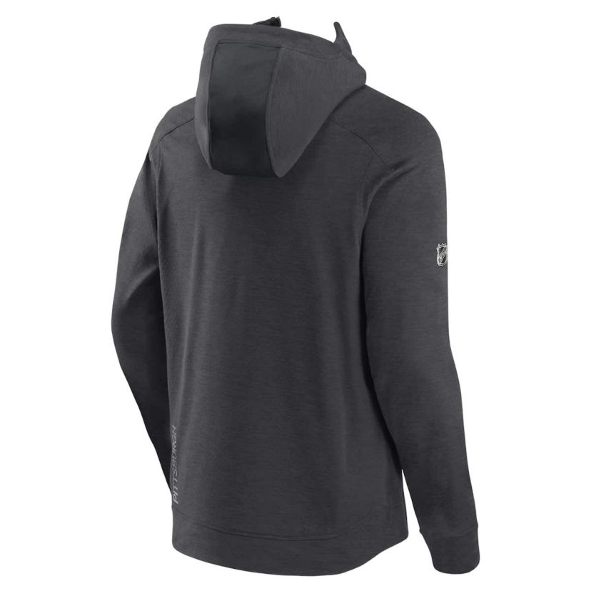 NHL Fanatics Pittsburgh Penguins Authentic Pro Road Tech Lightweight Full-Zip Hoodie Jacket