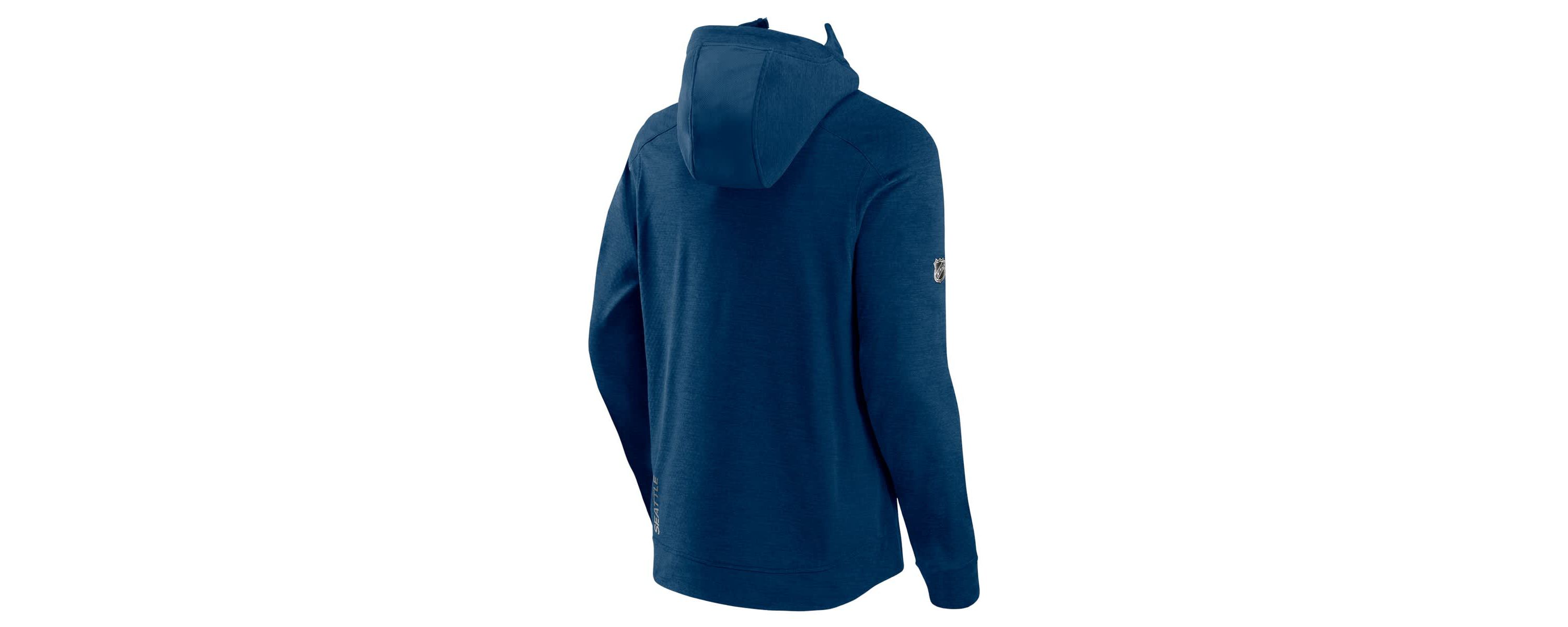 NHL Fanatics Seattle Kraken Authentic Pro Road Tech Lightweight Full-Zip Hoodie Jacket