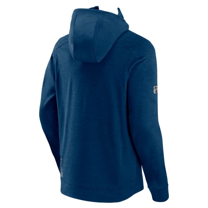NHL Fanatics Seattle Kraken Authentic Pro Road Tech Lightweight Full-Zip Hoodie Jacket