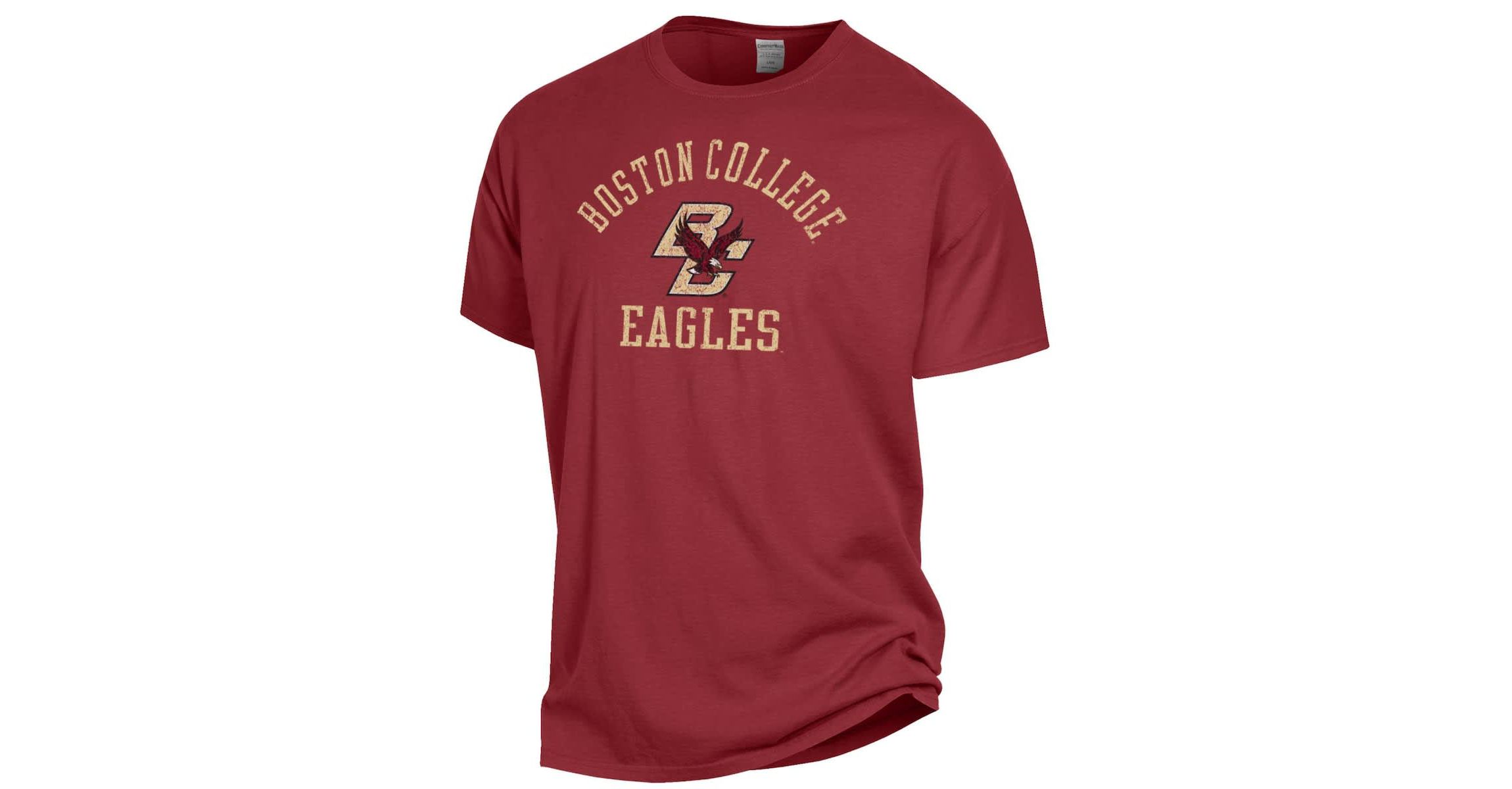 Boston College Eagles NCAA Boston NCAA Eagles Arch Logo Garment Dyed T-Shirt