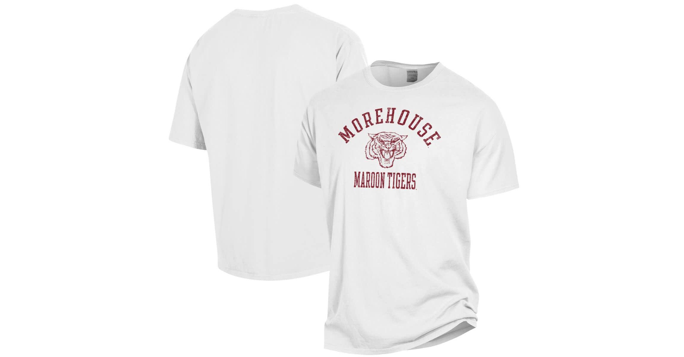 Morehouse Maroon Tigers NCAA Morehouse Tigers Arch Logo Garment Dyed T-Shirt