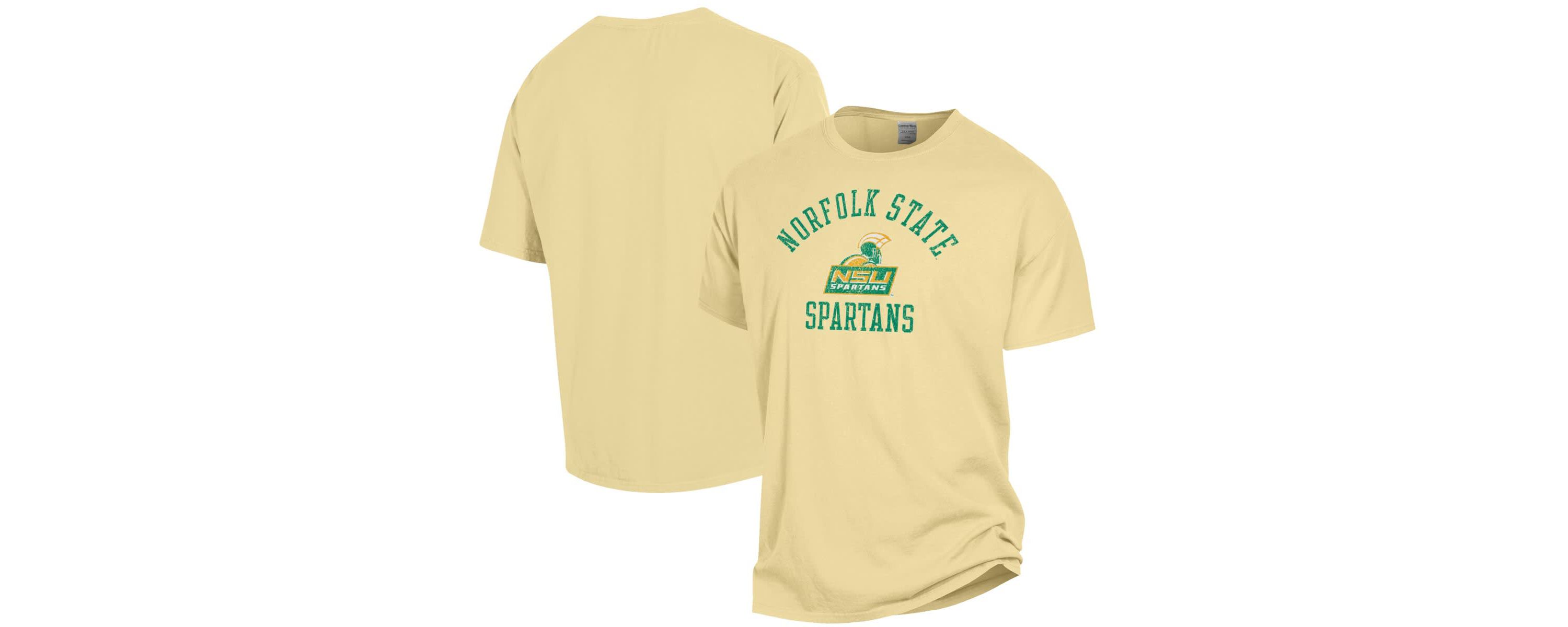 NCAA Norfolk State Spartans Arch Logo Garment Dyed T-Shirt