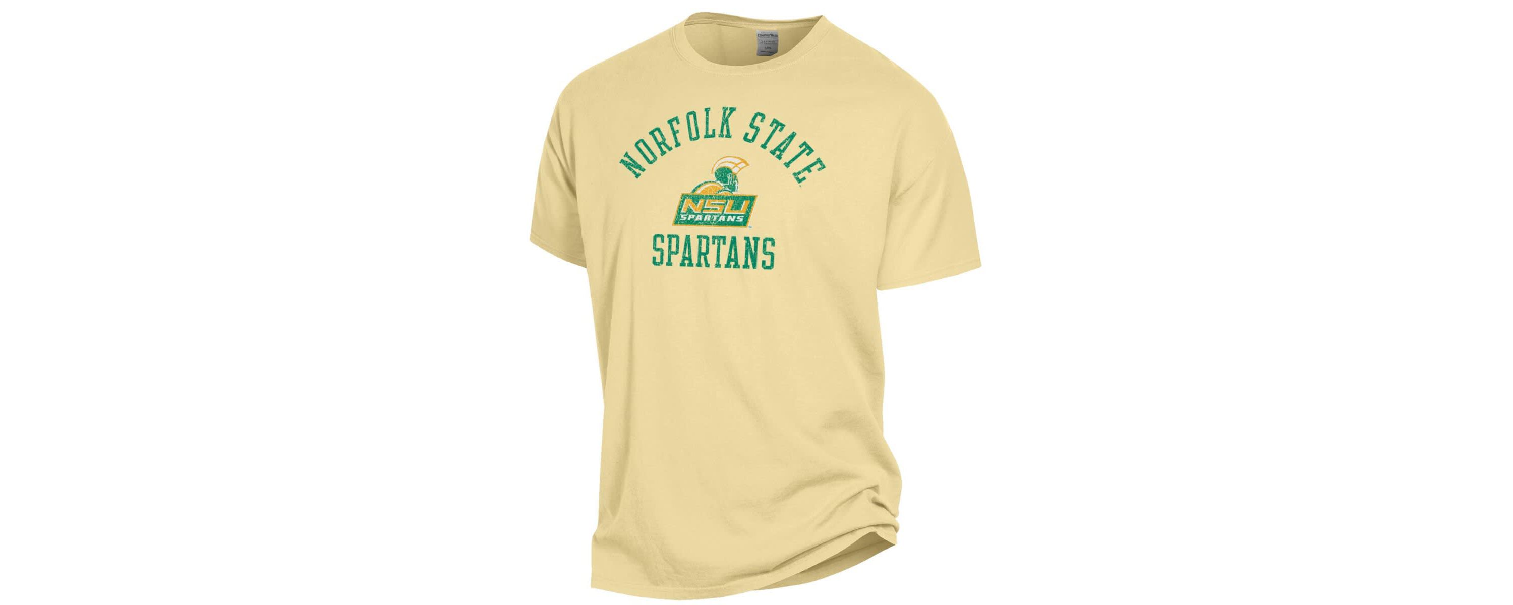 NCAA Norfolk State Spartans Arch Logo Garment Dyed T-Shirt