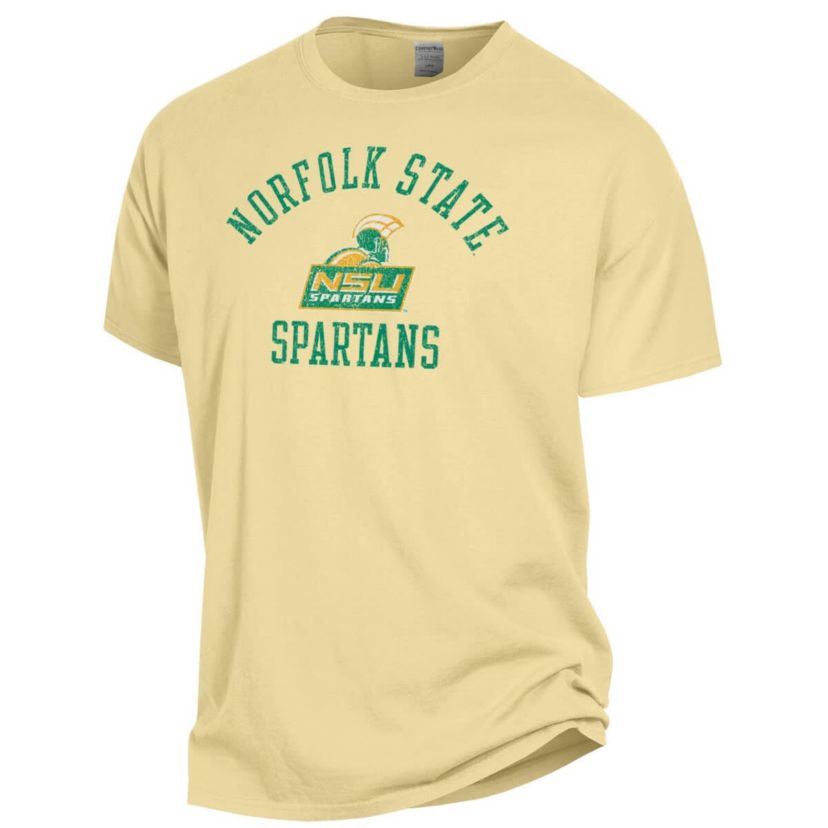 NCAA Norfolk State Spartans Arch Logo Garment Dyed T-Shirt