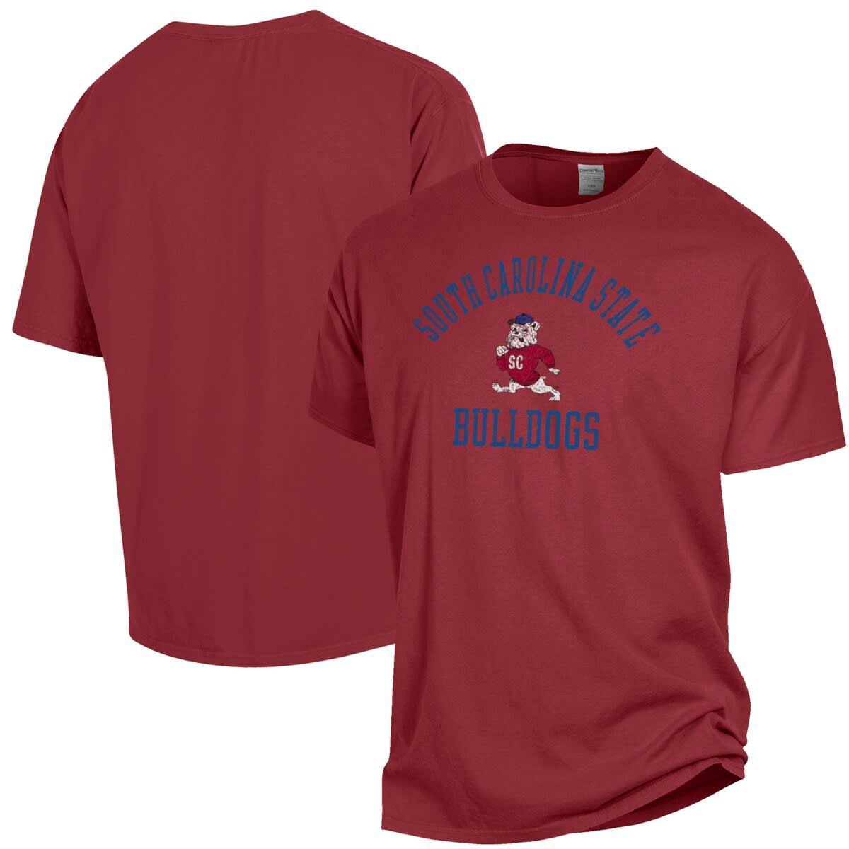 SC State Bulldogs NCAA South Carolina State Bulldogs Arch Logo Garment Dyed T-Shirt
