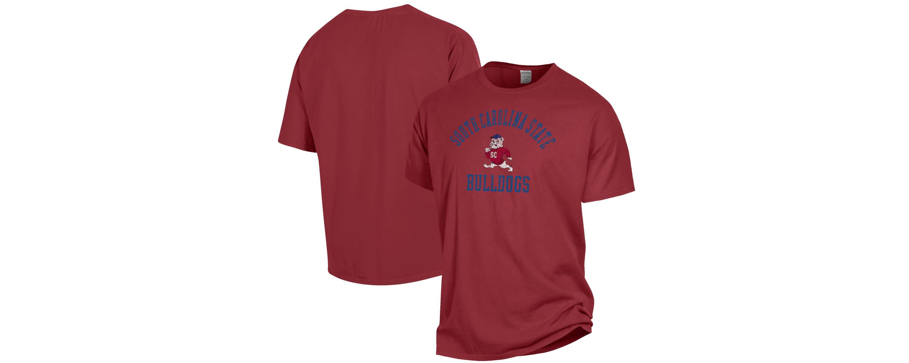 SC State Bulldogs NCAA South Carolina State Bulldogs Arch Logo Garment Dyed T-Shirt
