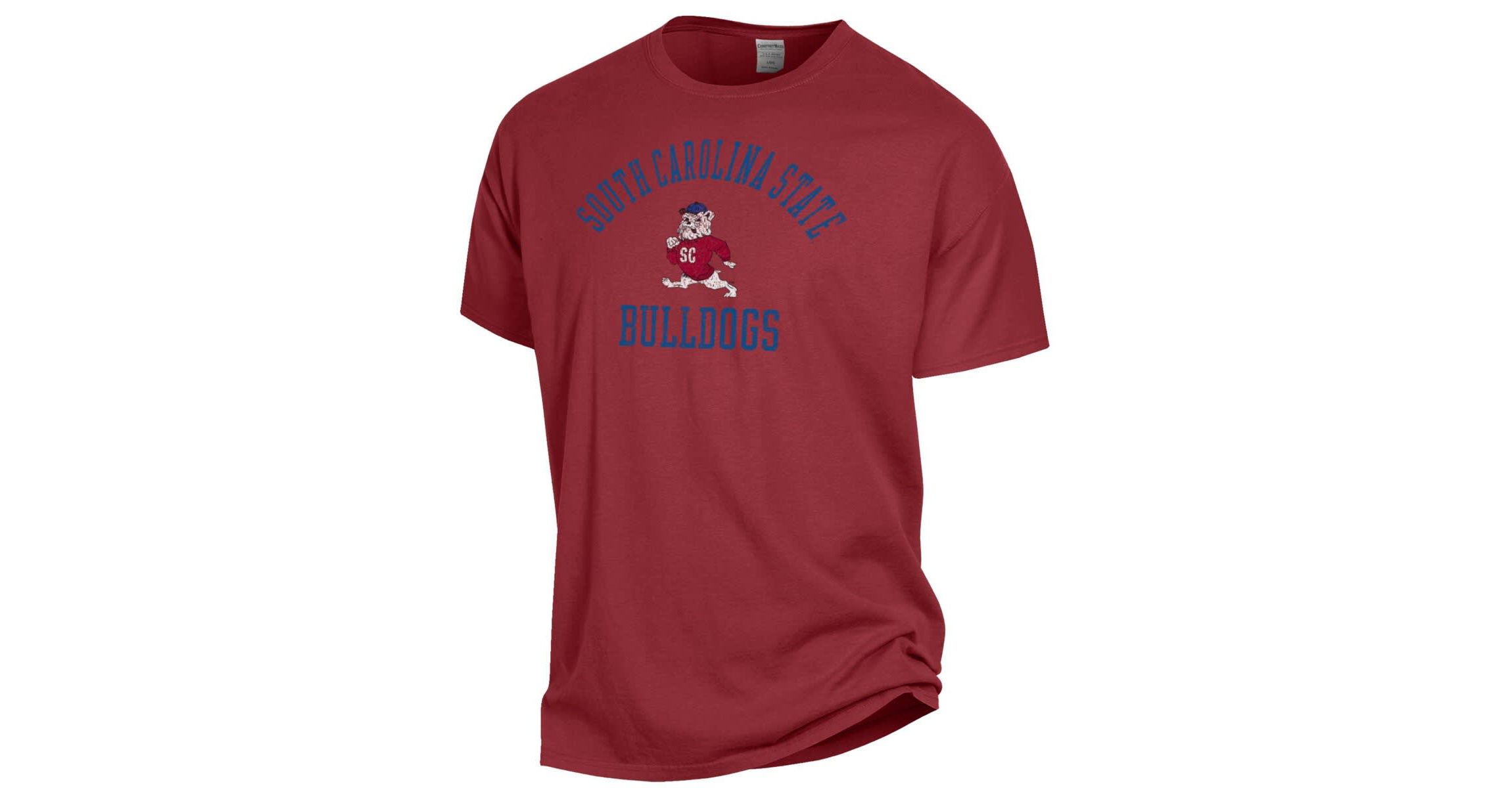 SC State Bulldogs NCAA South Carolina State Bulldogs Arch Logo Garment Dyed T-Shirt