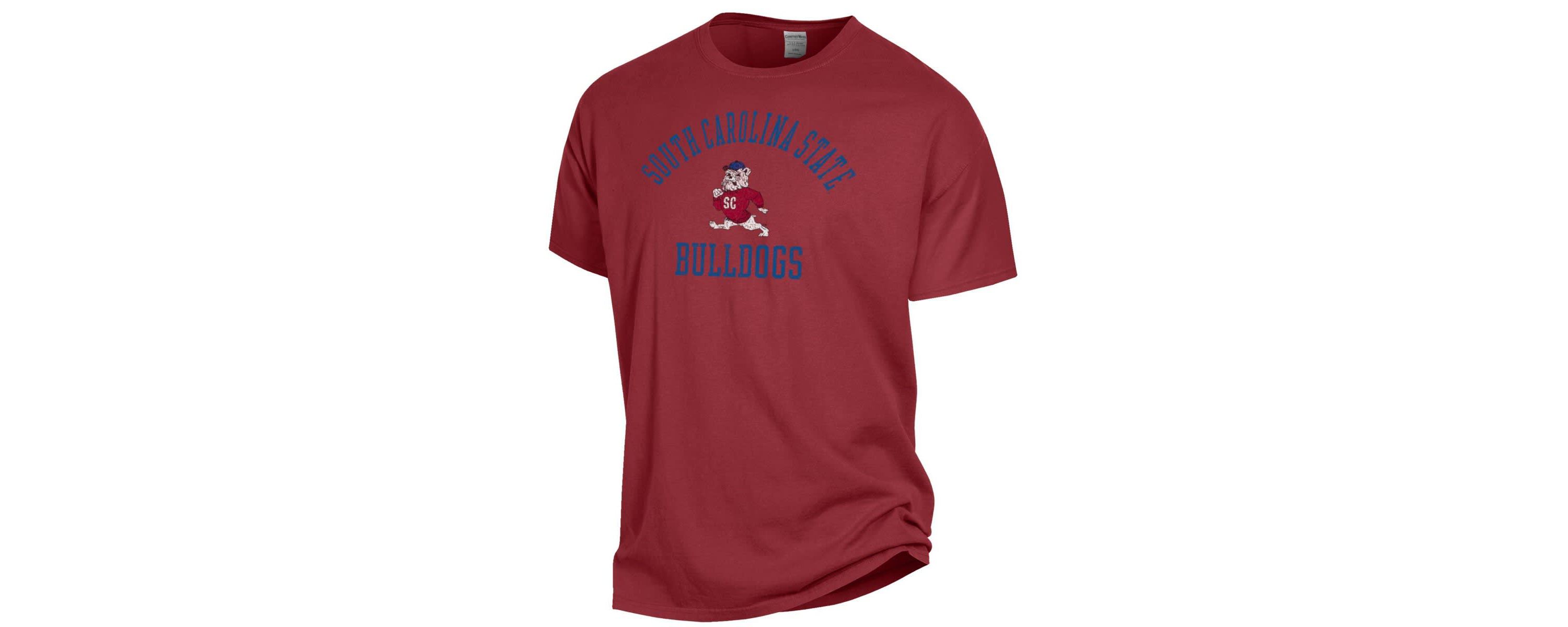 SC State Bulldogs NCAA South Carolina State Bulldogs Arch Logo Garment Dyed T-Shirt